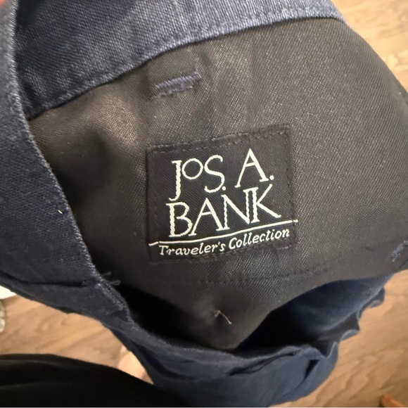 Men’s Joseph A Banks blue linen khaki shorts size 48 - Picture 6 of 7